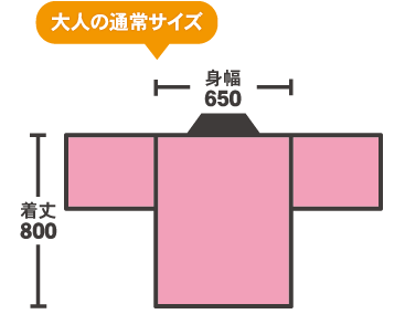 大人の通常サイズ